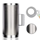 Stainless Steel Guiro 6 x12  Latin Percussion Instrument With Scraper