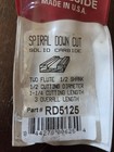 Whiteside Rd5125 Spiral Down Cut Solid Carbide Router Bit - 1 2in Shank 2-flute