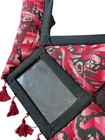 Antique Hand Crafted Cross-stitch Needle Work Mirror Wall Hanging- Ethic Textile