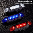 5 Led Usb Rechargeable Bike Tail Light Bicycle Safety Cycling Warning Rear Lamp