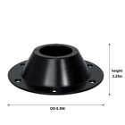 2-pack Rv Table Base standard Size Aluminum Mount For Camper Black