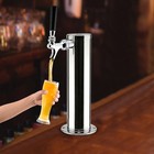 Bar Single Tap Draft Beer Tower Homebrew Kegerator Chrome Faucet Stainless Steel