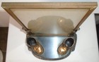 Vintage Baby Shoes Picture Frame  Copper bronze Tone