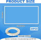 24 Pack 23x11 Inch Sandblast Cabinet Inner Lens Protector Clear Sandblast Film