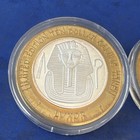 2 Luxor Limited Edition  10 Dollar  999 Fine Silver Casino Gaming Tokens