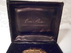Vintage Estee Lauder Golden Alligator Powder Compact With Original Case   Pouch