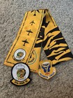 Usaf B-2 Pilot Squadron Scarf   Patches   393rd Bs   509th Bw   Hook Loop