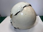 White Hgu-2a p Flight Helmet Shell  Used-demil Large  No Tag Semi Complete