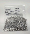 85pcs Barrel Swivels 2 0 165lb Stainless Steel Rolling Solid Ring Fishing Usa