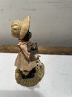 Vtg Black Americana All Gods Children Girl Holding A Puppy With Dog House 3    D4