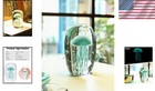Hand Blown Glass Jellyfish Paperweight Glow In Dark Ocean Decor Gift