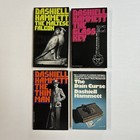 Lot Of 4 Dashiell Hammett Vtg Paperback Books Maltese Falcon Thin Man Glass Key
