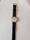 Birks Rideau Vintage Automatic Dress Watch Steel Case Silver Dial Leather Band