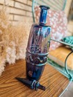 Rare Vintage Mid-century Empoli Italian Purple Amethyst Art Glass Genie Bottle 