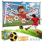 Soccer Ball Game Toy For Kids  With Sticky Balls And Lager Size Target Mat