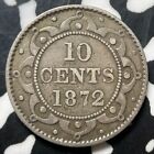 1872-h Newfoundland 10 Cents Lot jm8593 Silver  Better Date