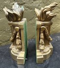 Pair Of Grand Tour Architectural Bronze Flame Torch Bookends French
