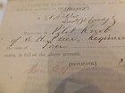 442 Sgn Col Sickles Civil War Illi Cav  Pilot Knob Missouri Invoice 1862 General