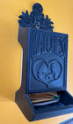 Vintage  Beecher Cast Iron Wall Hanging Matches Holder-black- Made In Usa