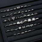 51 Bulk Lot Stainless Steel Rings For Men And Women Goth Fashion Ring Wholesale