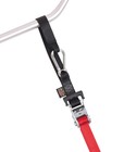1 5in X 6 5ft Heavy Duty Ratchet Tie-down Straps With Soft-tye And Carabiner    