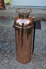 Essanay Polished  Copper Empty Fire Extinguisher