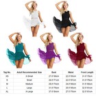Adult Women Lyrical Ballet Dance Dress Gymnastics Sleeveless Leotard Costume