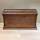 Antique Singer Treadle Cabinet Oak Coffin Box Machine Cover Diamond Original