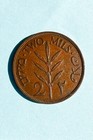1941 Palestine 2 Mils Copper Coin