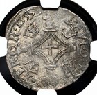 Scotland  Mary  Queen Of Scots  1542-1558  Billon Plack  S-5437  Ngc Au50