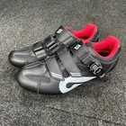 Peloton Unisex Cycling Shoes Black  Red Shoe Size Men 8  Women 10