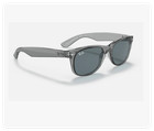 Rayban New Wayfarer Classic Transparent Grey dark Blue 55mm Rb2132