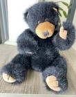 Russ Berrie  blacky  Plush - Beanbag Plush -  Black Teddy Bear - 6  - Retired