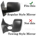 For 2004-2015 Nissan Titan Armada Gloss Black Mirror Covers Trims Non-towing