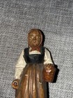 Antique Folk Art Hand Carved German Black Forest  Frau Old Woman 3 5   