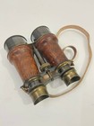 Nautical Hand-made Brass Binocular With Leather Strip Vintage Working Binocular