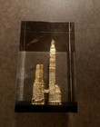 Rare  Met Life Landmark Nyc Tower Office Lucite Paperweight  Now Edition Hotel