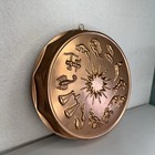 Zodiac Copper Wall Hanging Jello cake Mold 12 Astrological Signs Sun 12 Cup Vtg