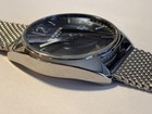 Akribos Xxiv Ak1026bu Men s Quartz Blue Dial Date 30m Silver Mesh Watch