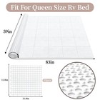 83   x59    Plastic Mattress Underlay Pad For Rv Boat Camper Large  White 