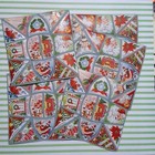 Vintage 1946 Christmas 100 Gift Tags Seals Snowman Happee Merree Sealed