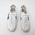 Vintage 70s Nike Leather Bruin Leather White Blue Shoes Korea Men s Size 13