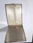 Sterling Silver And 14k Gold Antique Striped Cigarette Case