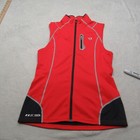 Pearl Izumi Cycling Vest Youth  Xs Red Pro Series Softshell Pockets Full Zip