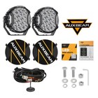 Auxbeam 7 inch Led Work Light Bar Round Driving Fog Lamp Spot Drl Offroad W wire