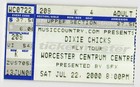 Vintage 2000 Dixie Chicks Patty Griffin Concert Ticket Stub Worcester Ma