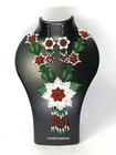 Handmade Flowers Seed Beaded Jewelry  Boho Style Necklace With Matching Earrings