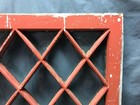 Antique Vtg 31 Lite Window Diamond Sash Shabby Orange Cottage Chic Old 1113-24b