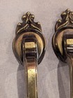 6 Mcm Vintage Cabinet Handle Antique Brass Drawer Pull Hardware Scroll Amerock