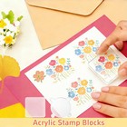10pcs Acrylic Stamp Blocks Clear Stamping Tools For Scrapbook Diy Crafts